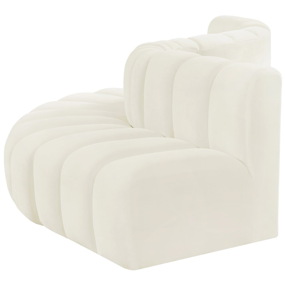 Arc Cream Velvet Modular Sofa