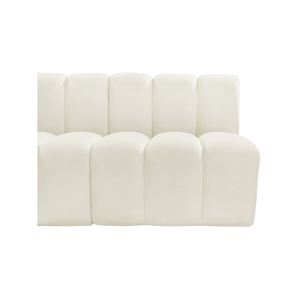 Arc Cream Velvet Modular Sofa