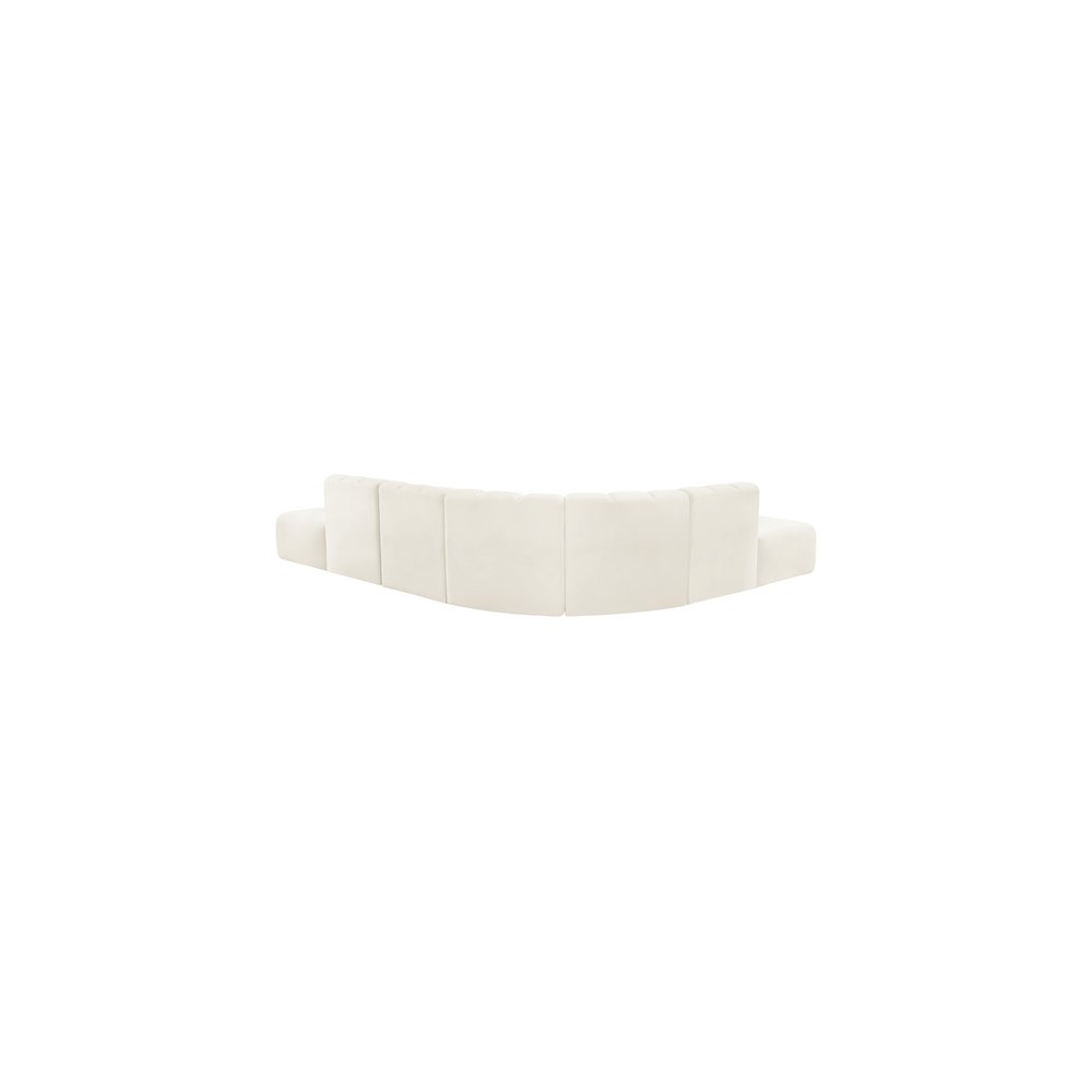 Arc Cream Velvet Modular Sofa