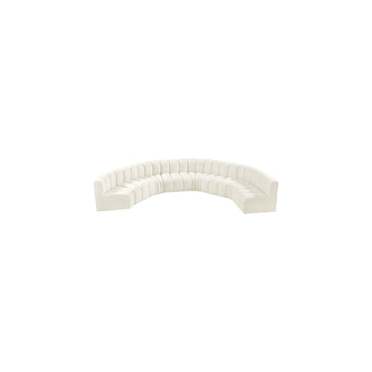 Arc Cream Velvet Modular Sofa