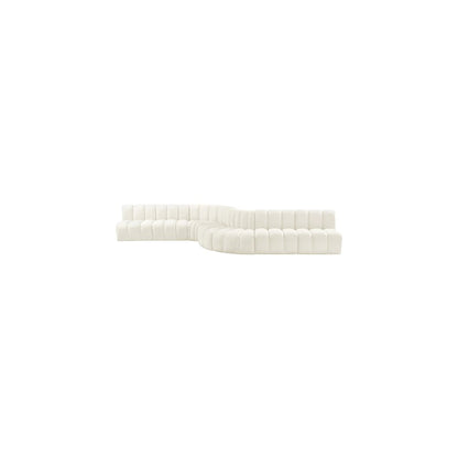 Arc Cream Velvet Modular Sofa