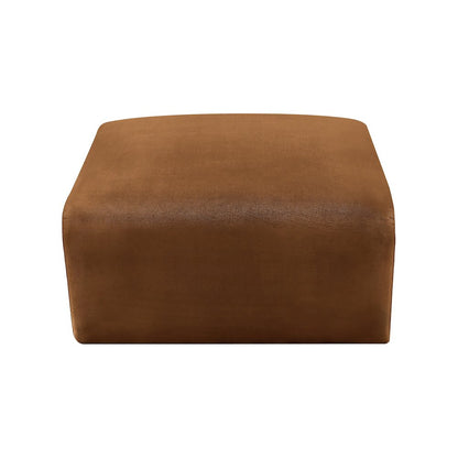 Arc Saddle Velvet Ottoman