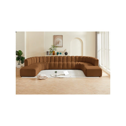 Arc Saddle Velvet Modular Sofa