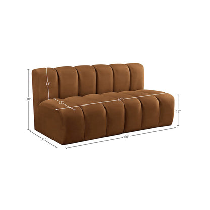 Arc Saddle Velvet Modular Sofa