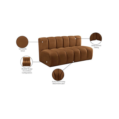 Arc Saddle Velvet Modular Sofa