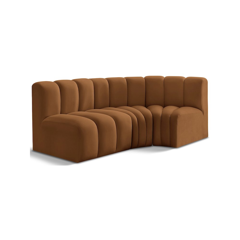 Arc Saddle Velvet Modular Sofa