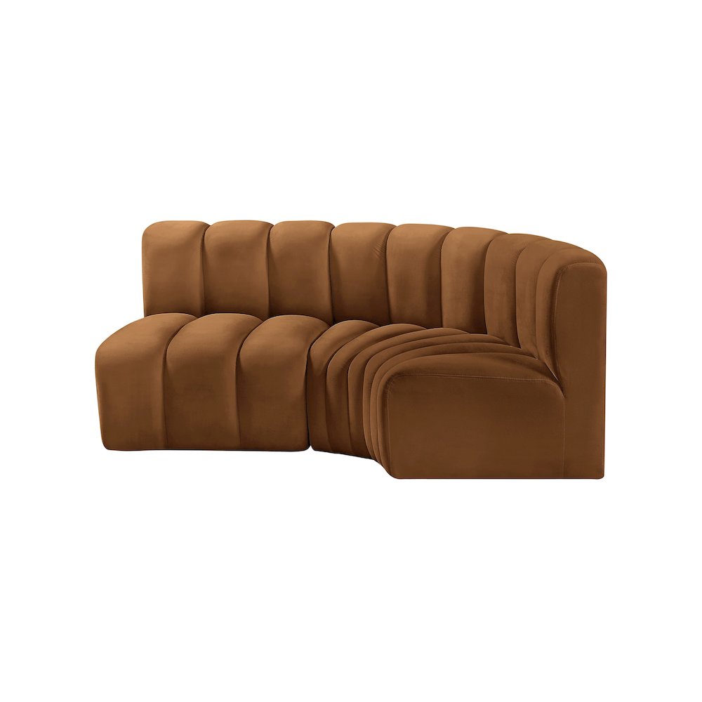 Arc Saddle Velvet Modular Sofa