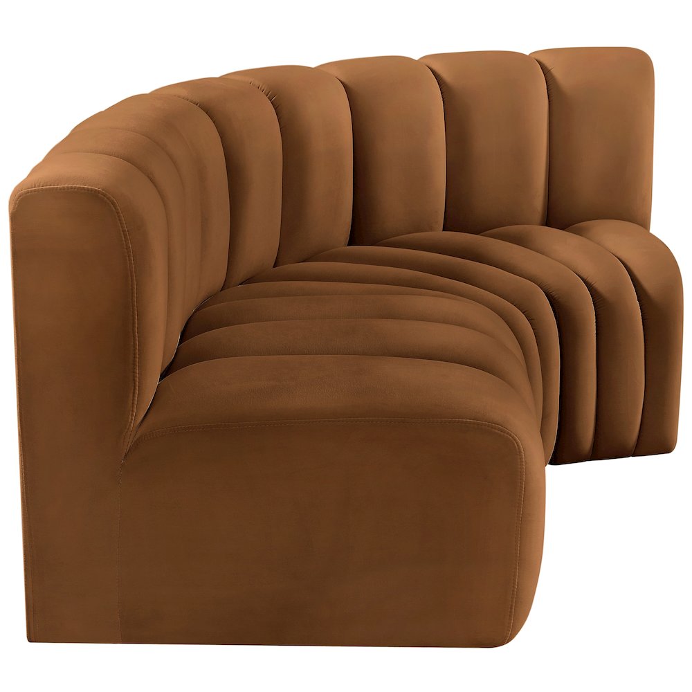 Arc Saddle Velvet Modular Sofa