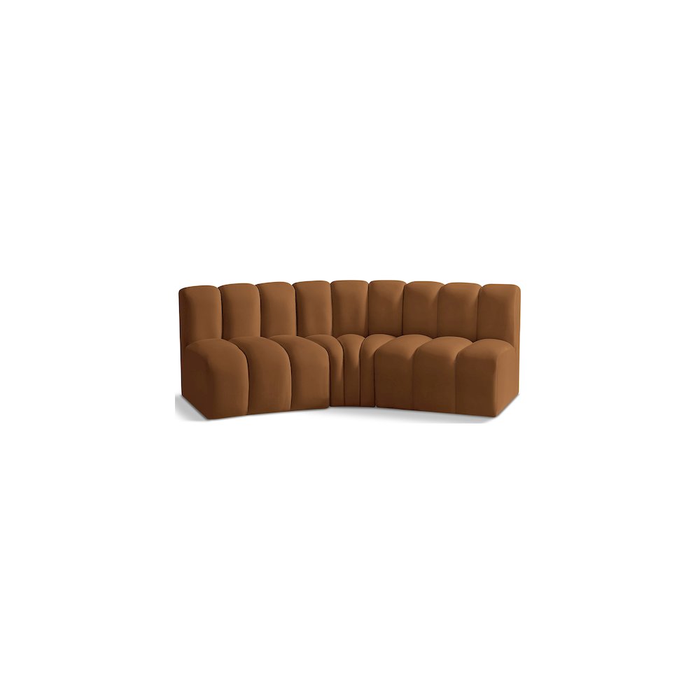 Arc Saddle Velvet Modular Sofa