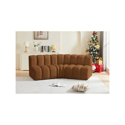 Arc Saddle Velvet Modular Sofa