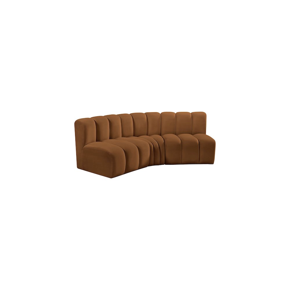 Arc Saddle Velvet Modular Sofa