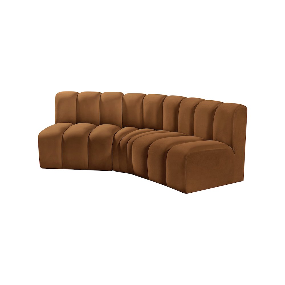 Arc Saddle Velvet Modular Sofa