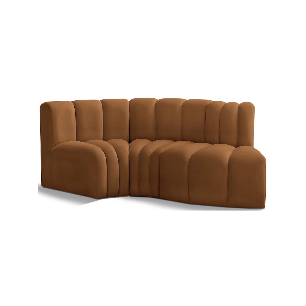 Arc Saddle Velvet Modular Sofa