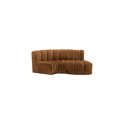 Arc Saddle Velvet Modular Sofa