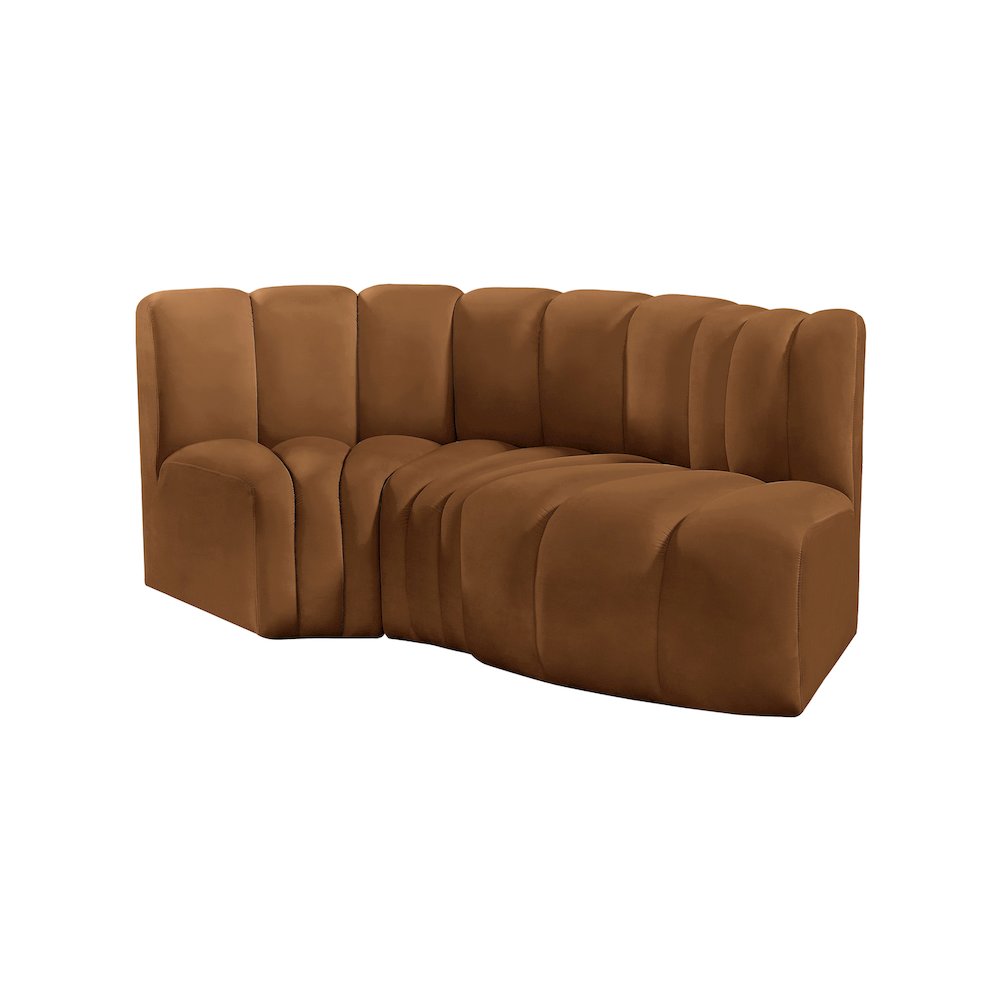 Arc Saddle Velvet Modular Sofa