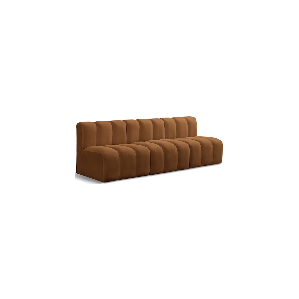 Arc Saddle Velvet Modular Sofa