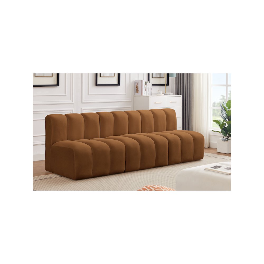 Arc Saddle Velvet Modular Sofa