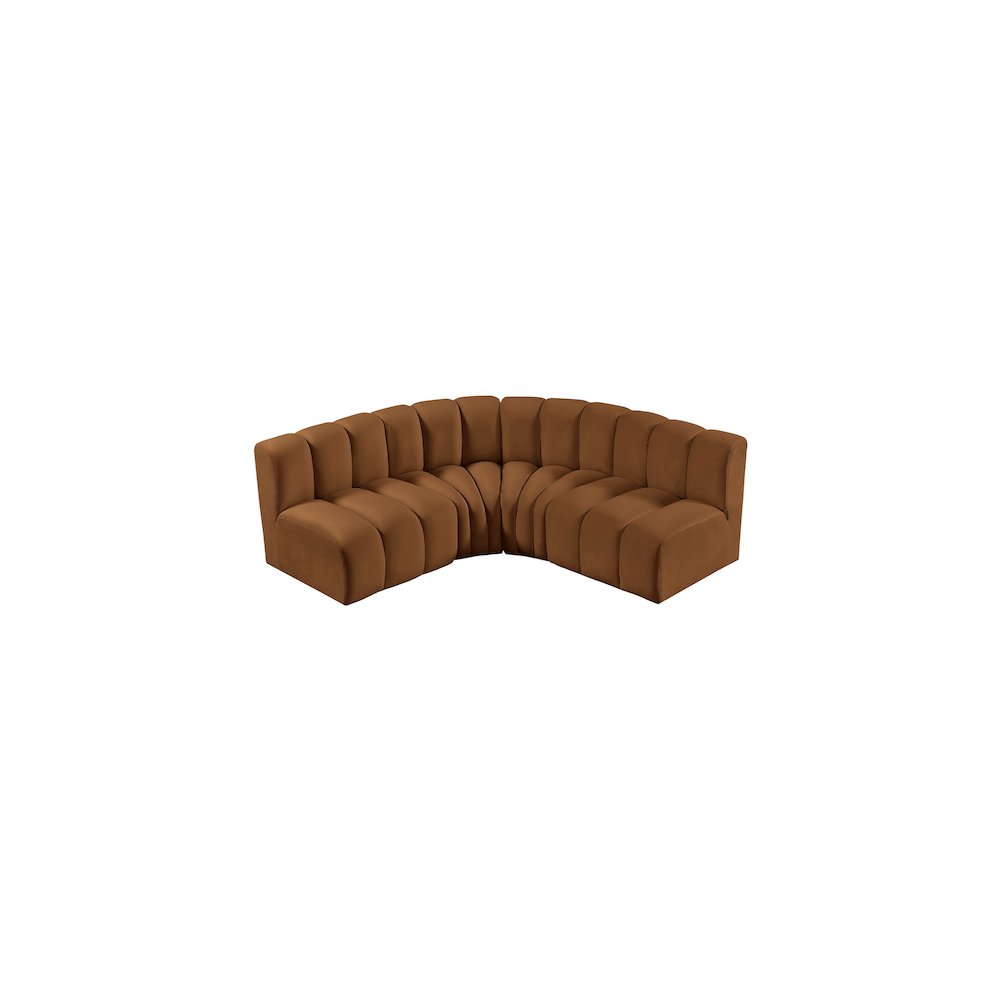 Arc Saddle Velvet Modular Sofa