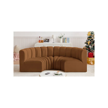 Arc Saddle Velvet Modular Sofa