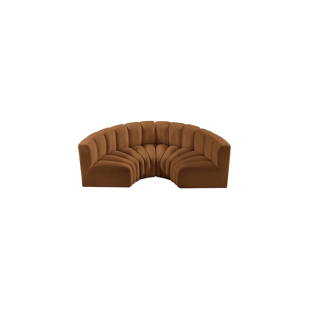 Arc Saddle Velvet Modular Sofa