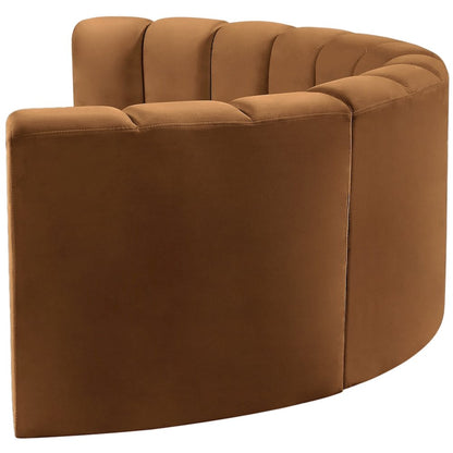 Arc Saddle Velvet Modular Sofa