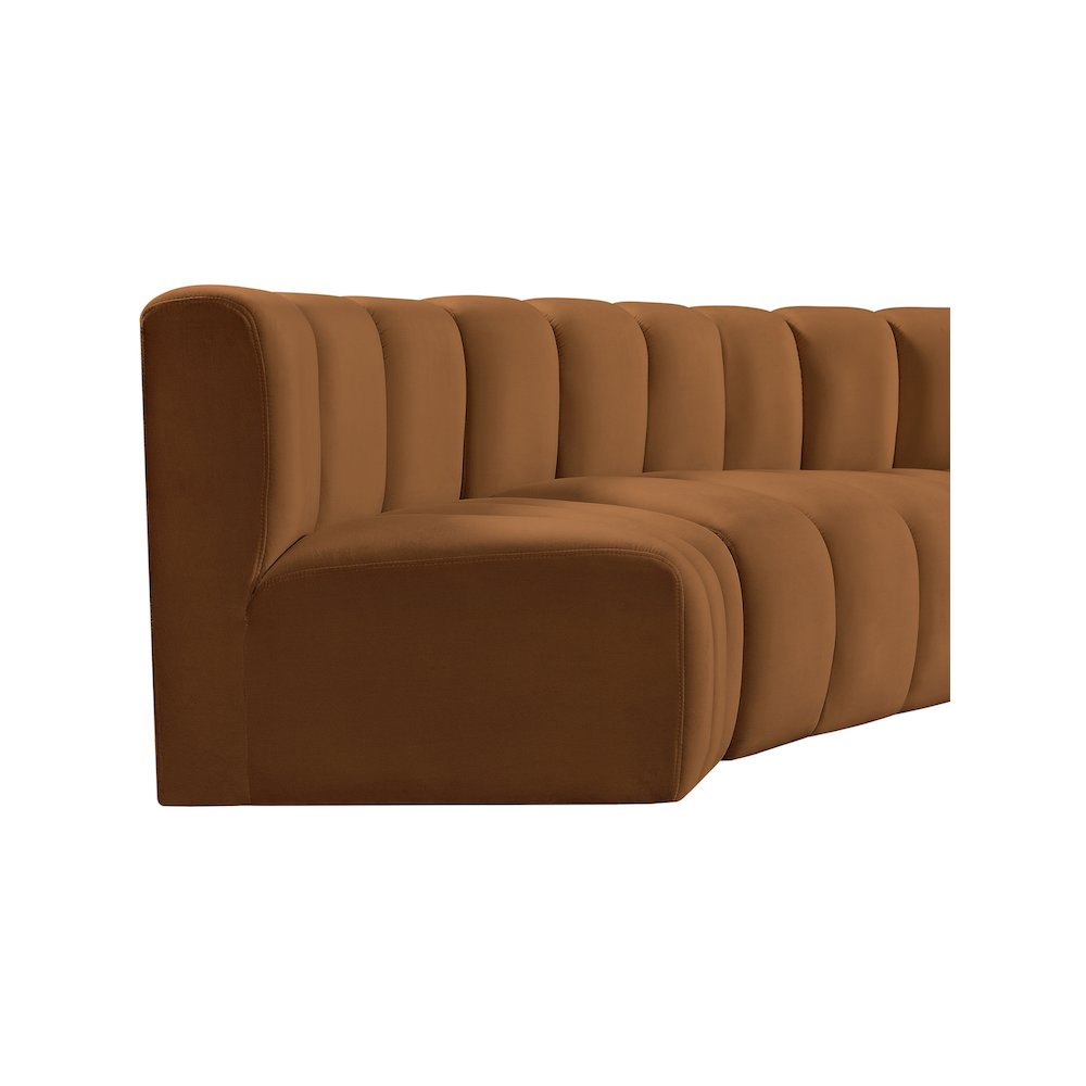 Arc Saddle Velvet Modular Sofa