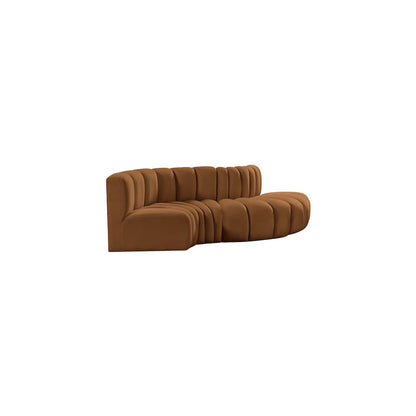 Arc Saddle Velvet Modular Sofa