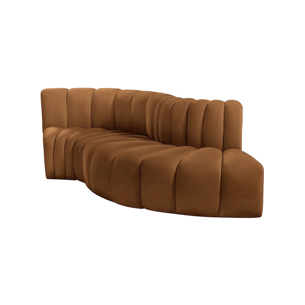 Arc Saddle Velvet Modular Sofa