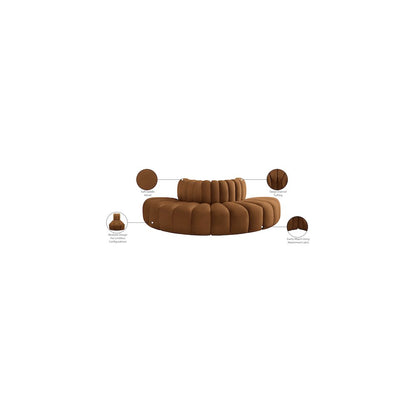 Arc Saddle Velvet Modular Sofa