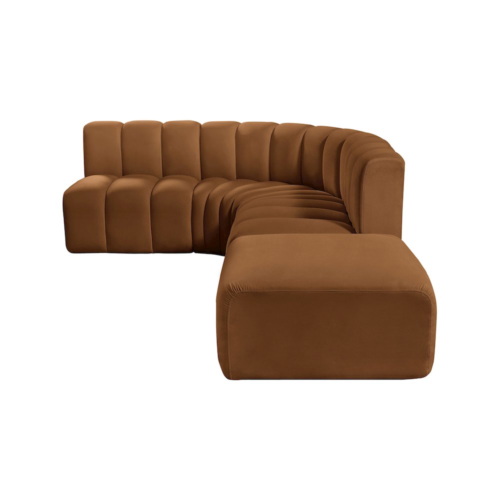 Arc Saddle Velvet Modular Sofa