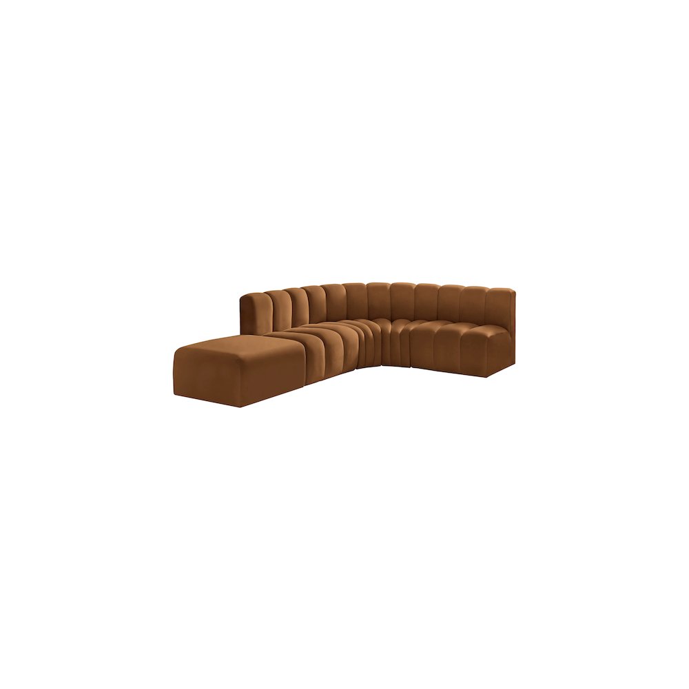 Arc Saddle Velvet Modular Sofa