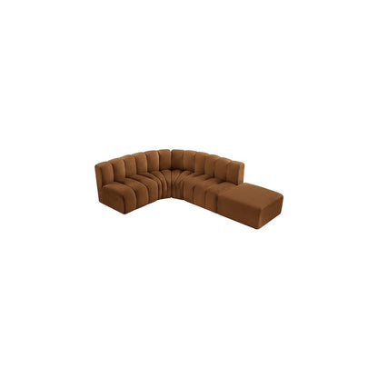 Arc Saddle Velvet Modular Sofa