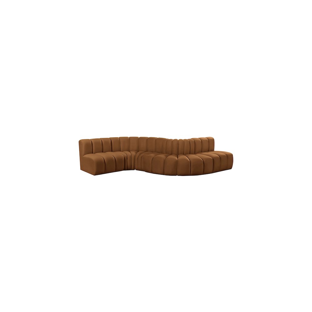 Arc Saddle Velvet Modular Sofa