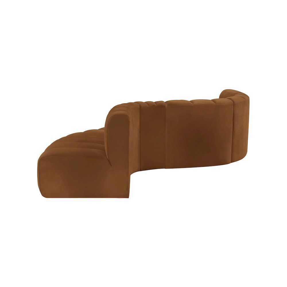 Arc Saddle Velvet Modular Sofa
