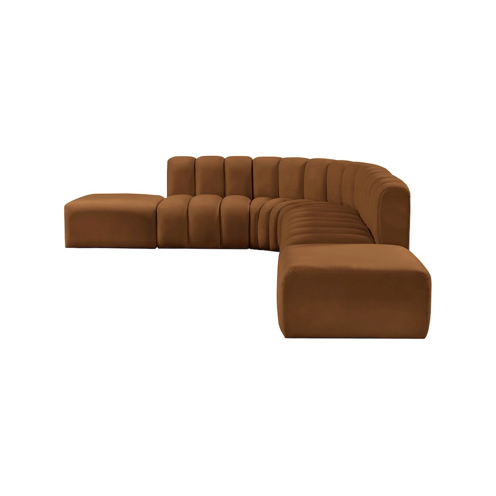 Arc Saddle Velvet Modular Sofa