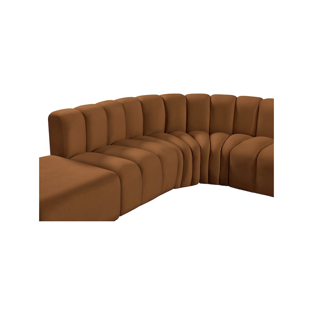 Arc Saddle Velvet Modular Sofa