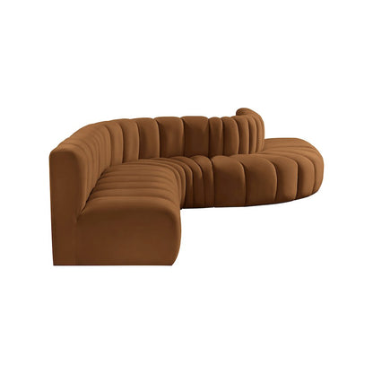 Arc Saddle Velvet Modular Sofa