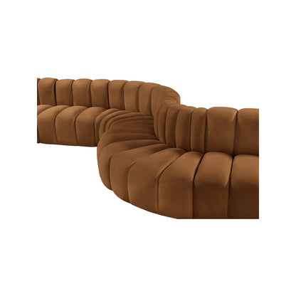 Arc Saddle Velvet Modular Sofa