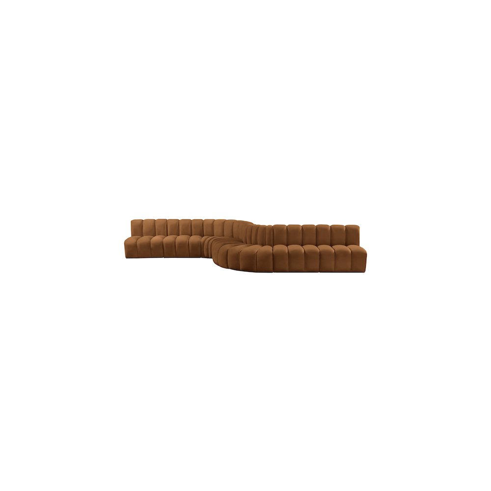 Arc Saddle Velvet Modular Sofa