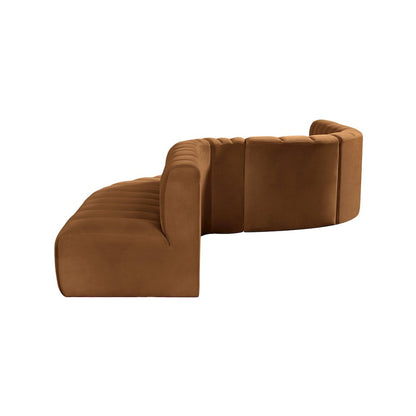 Arc Saddle Velvet Modular Sofa