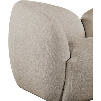 Elowen 91" Beige Fabric Upholstered Sofa