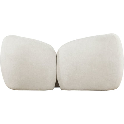 Elowen 68" Cream Fabric Upholstered Loveseat