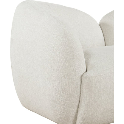 Elowen 68" Cream Fabric Upholstered Loveseat