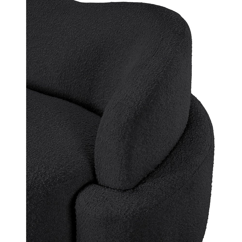 Principessa Black Boucle Fabric Chair