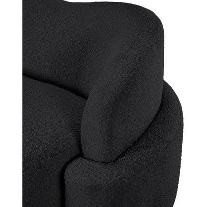 Principessa Black Boucle Fabric Chair