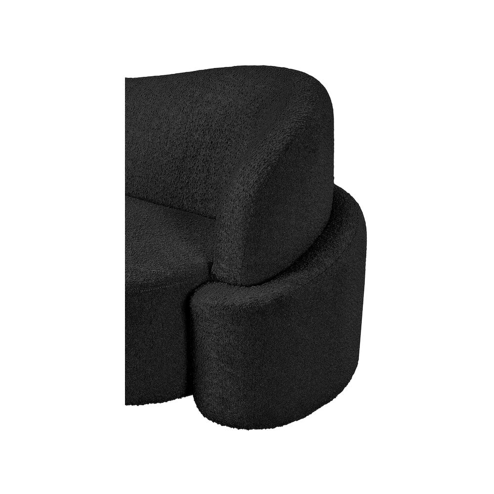 Principessa Black Boucle Fabric Chair