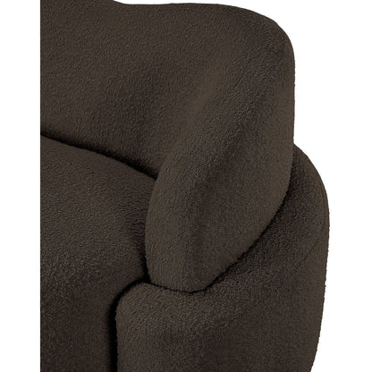 Principessa Brown Boucle Fabric Chair