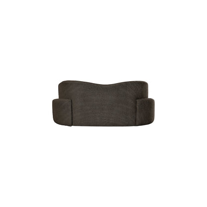 Principessa Brown Boucle Fabric Loveseat