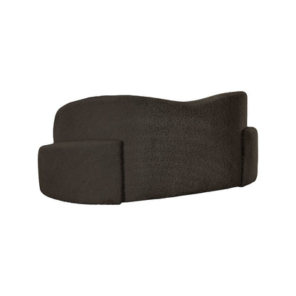 Principessa Brown Boucle Fabric Loveseat