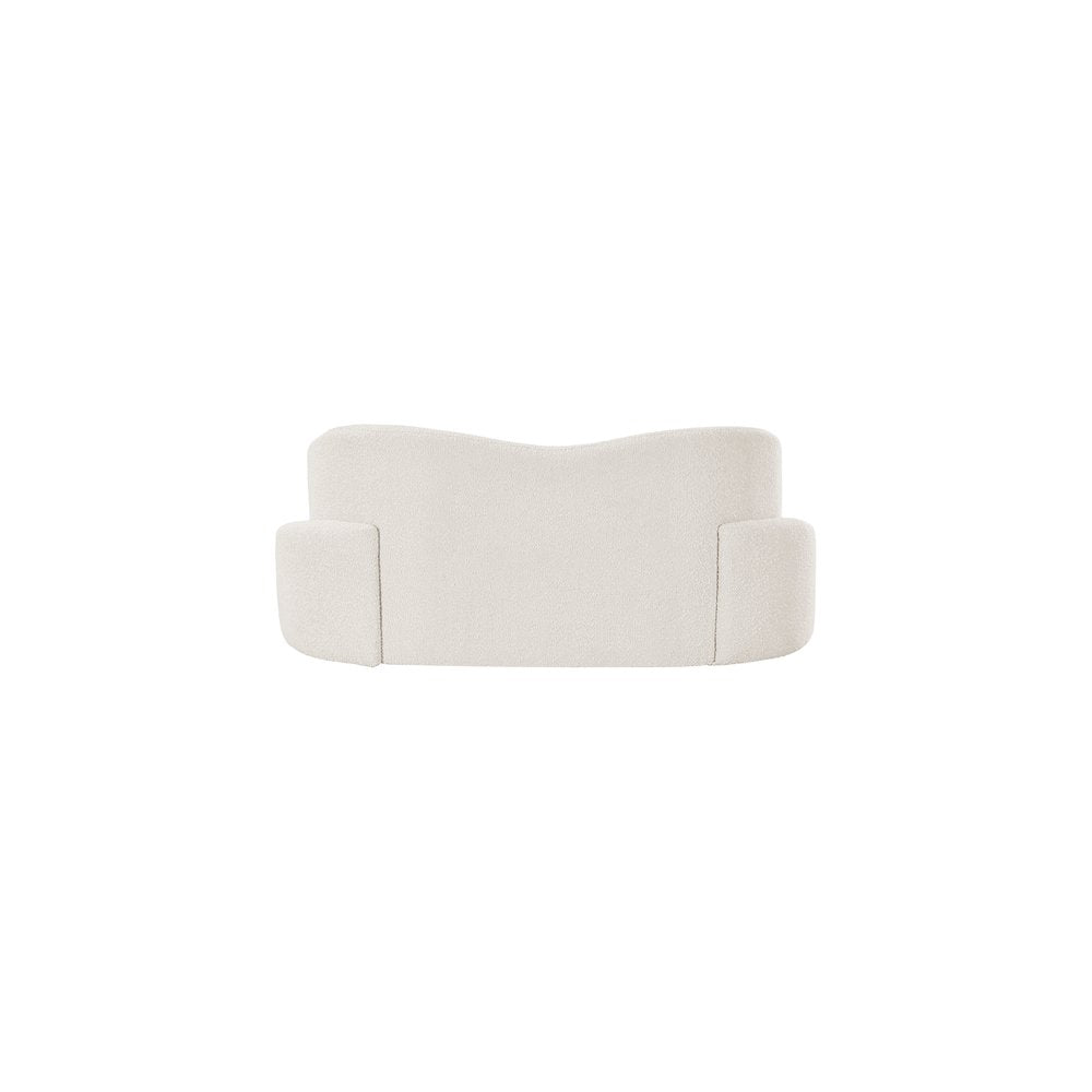Principessa Cream Boucle Fabric Loveseat